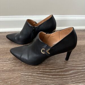 Calvin Klein Black Leather Heels